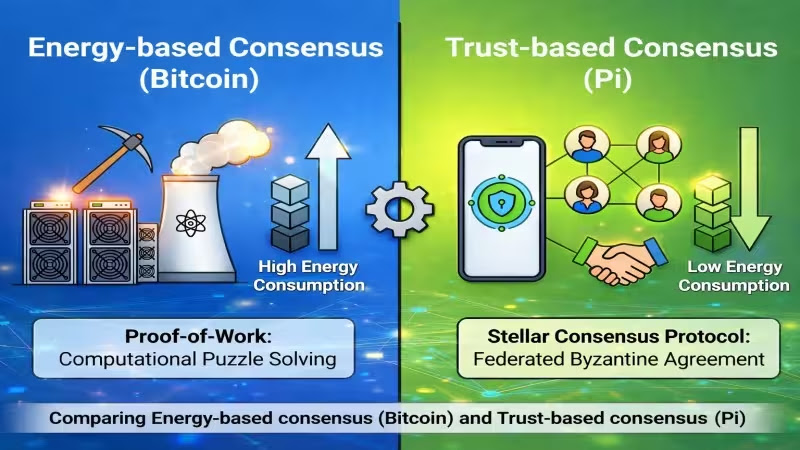 Technical comparison of Stellar Consensus Protocol vs Bitcoin Mining