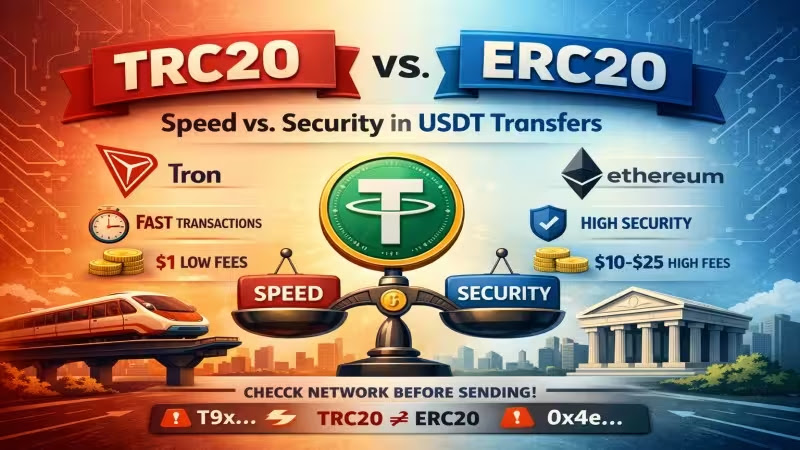 TRC20 vs. ERC20: Which USDT Network Should